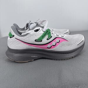 Saucony Guide 15 Shoes Womens Size 9.5 Gray‎ Pink Running Sneakers S10810-85
